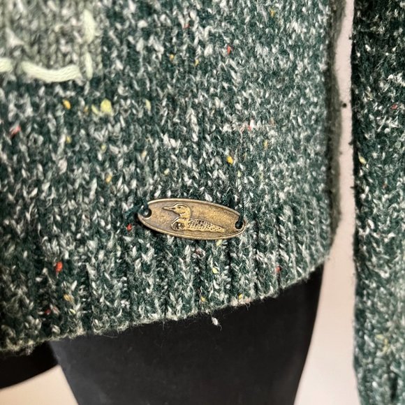 Green knit zip up sweater forest fairy sweater - Picture 4 of 10